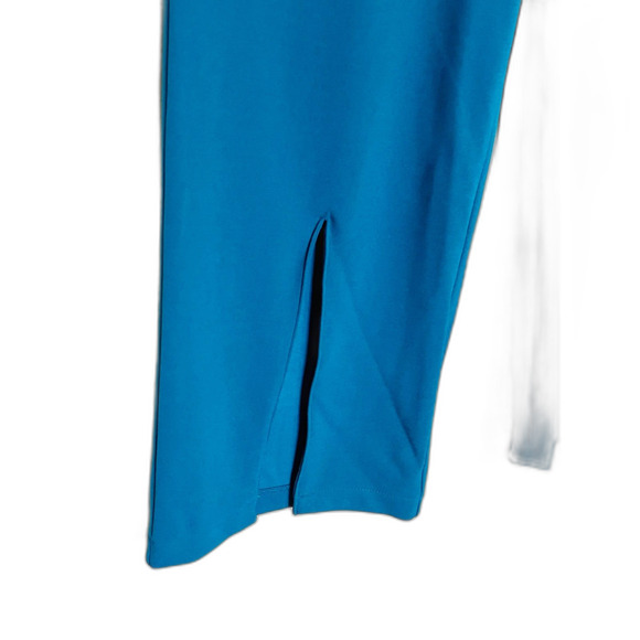 NWT Happily Grey Wide Leg Trouser Dress Pants Pleated Front Slit Tur sz 5 - Picture 3 of 9